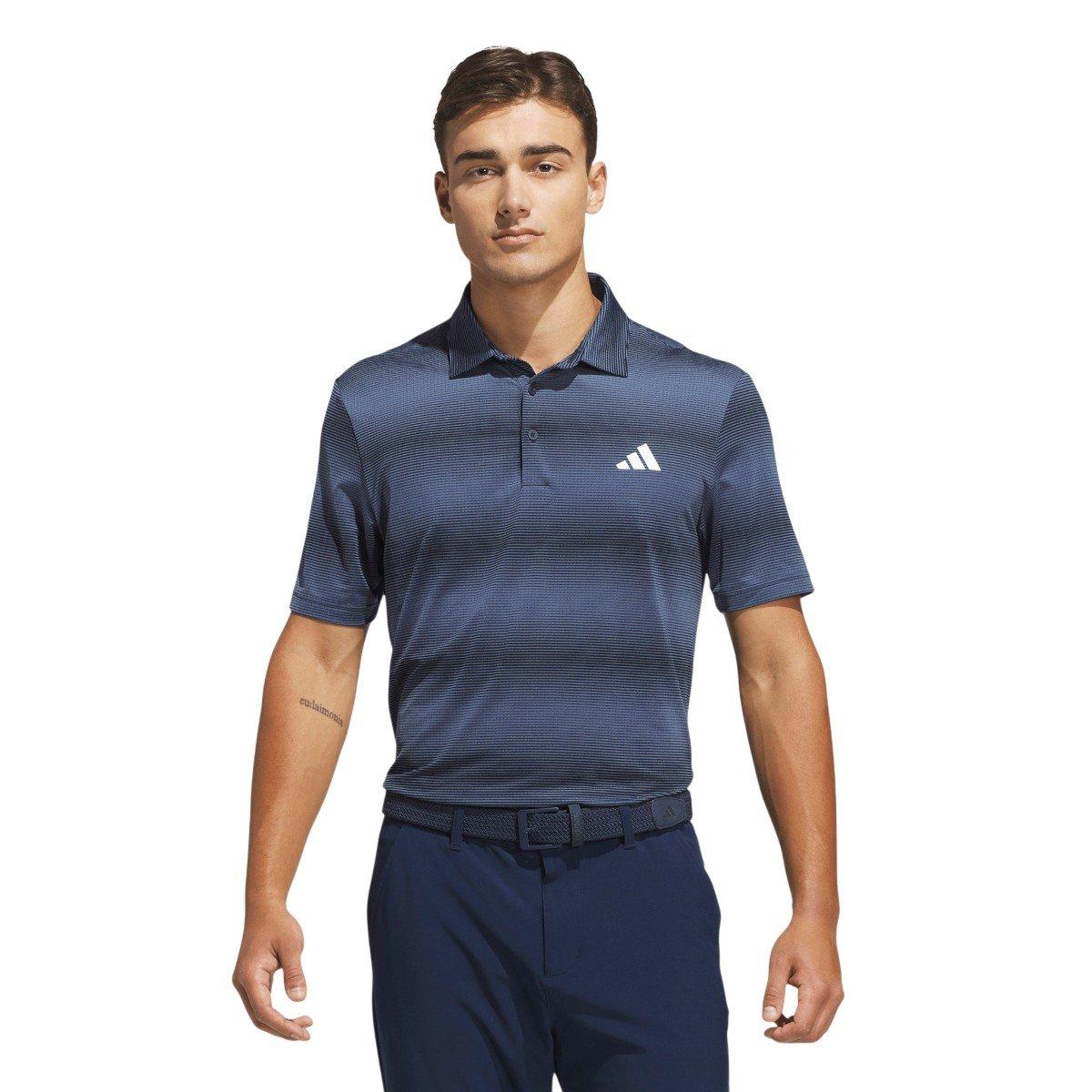 Adidas Adidas Polo 365 Mesh Stripe Polo Shirt
