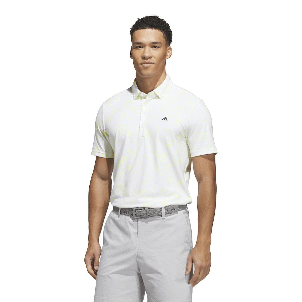 adidas Men's Ultimate365+ Climacool Butterspun Mighty Blossom Print Polo Shirt