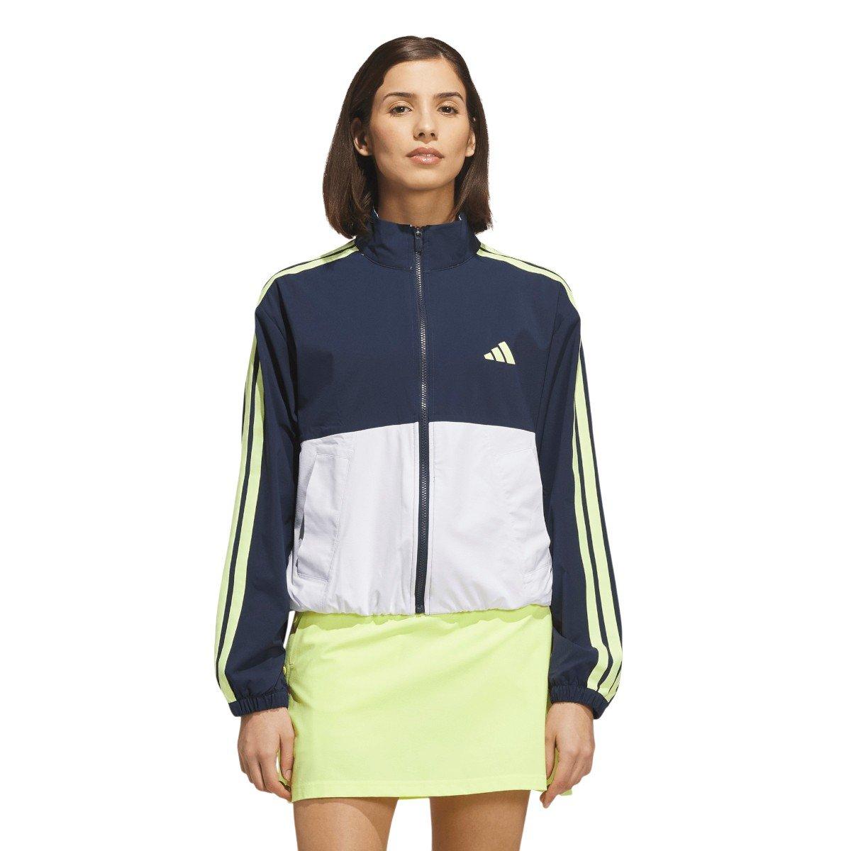 adidas Ladies Beyond Colour Block Twistweave Full Zip Golf Jacket