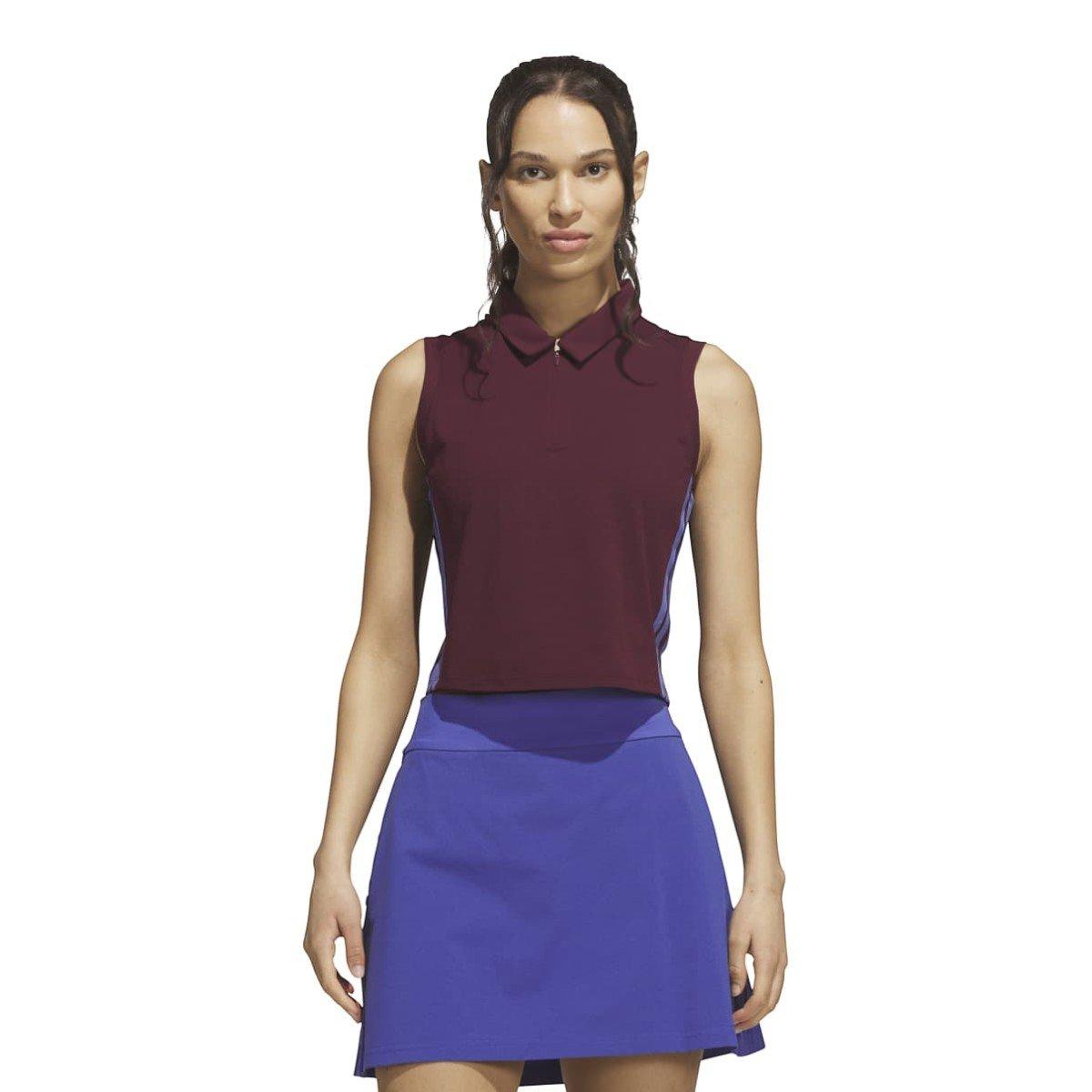 Adidas Adidas Ladies Adidas Beyond Crop Twistknit Polo Shirt