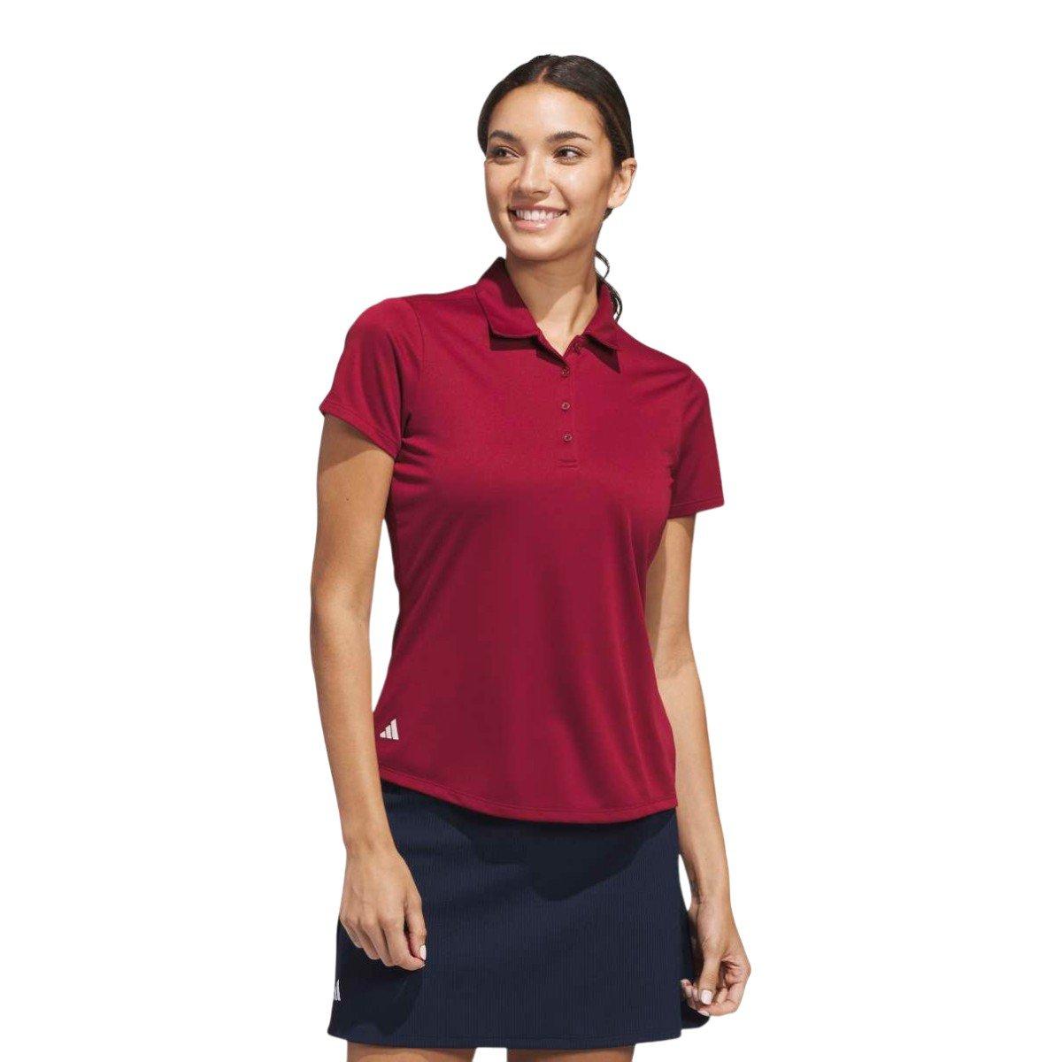Adidas Ladies Adidas Solid Performance Polo Shirt