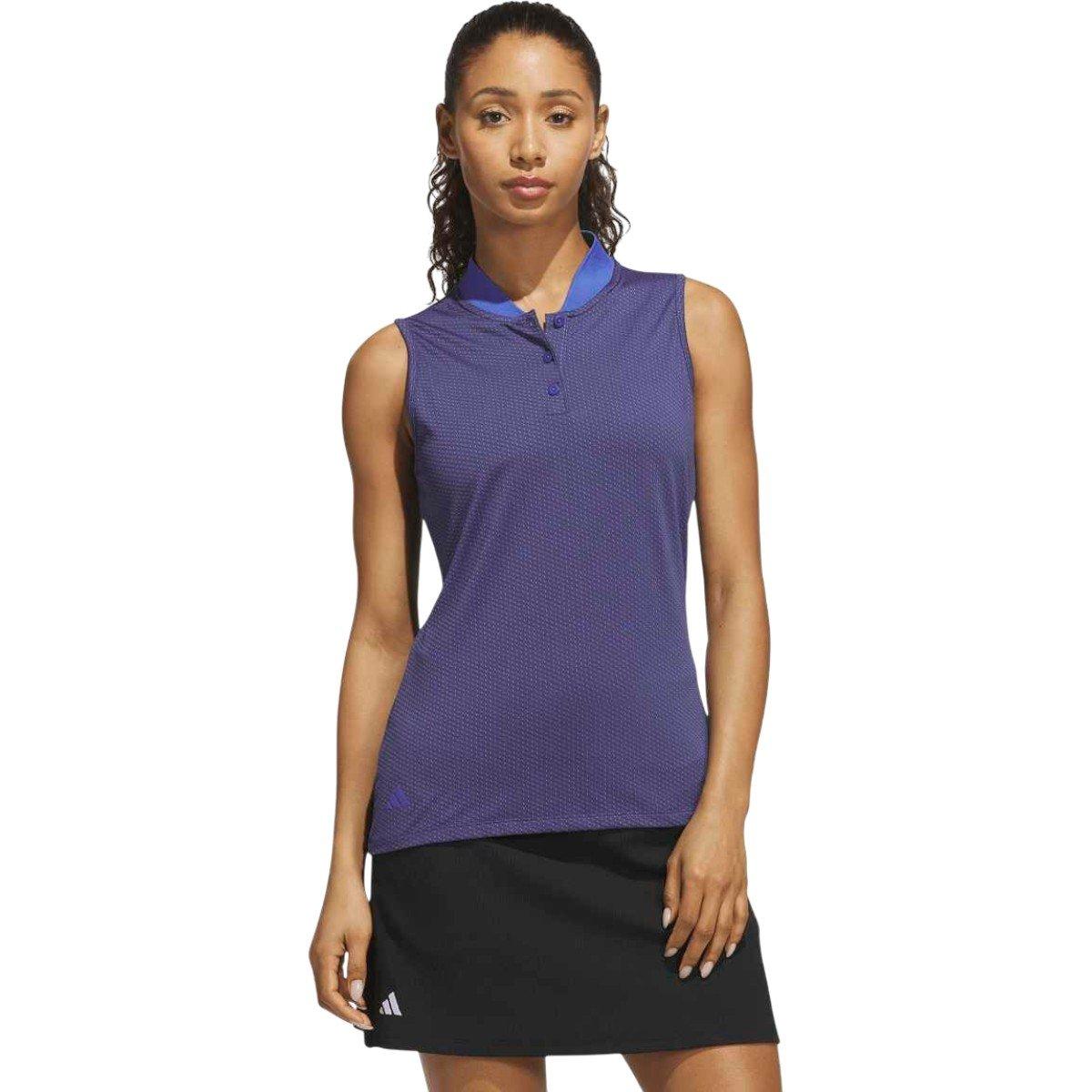 Adidas Adidas Ladies Adidas Performance Texture Polo Shirt
