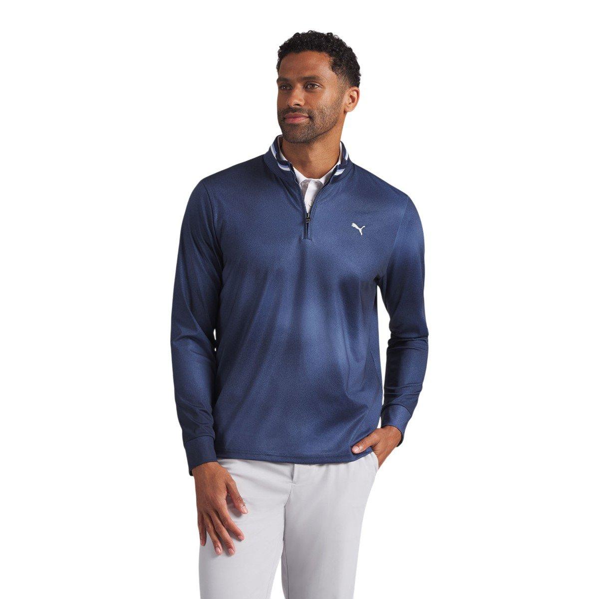 Puma Cloudspun Tech Coastal Claret Quarter ZIP Midlayer