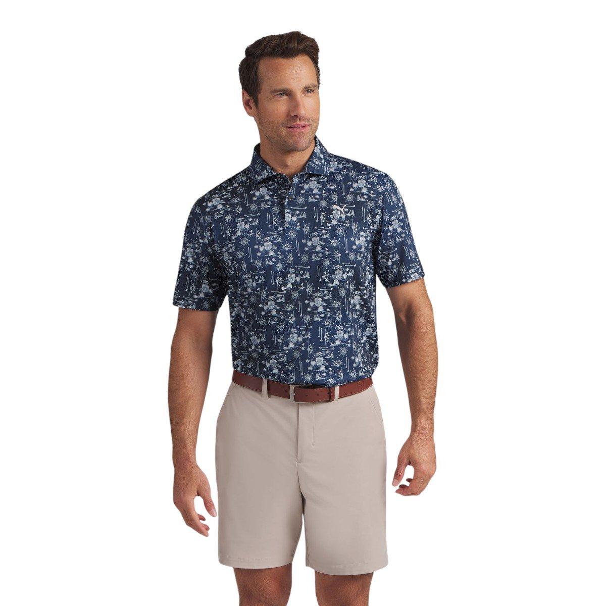 Puma Puma Cloudspun Coastal Claret Polo Shirt