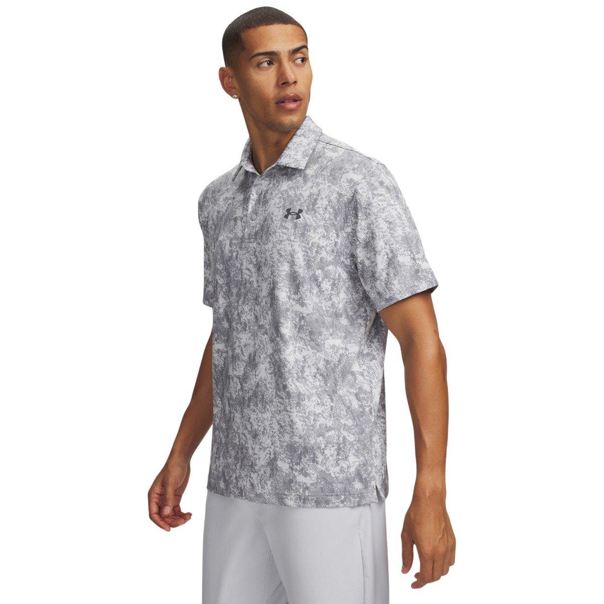 Under Armour Men's Playoff 3.0 Rose Print Golf Polo Shirt