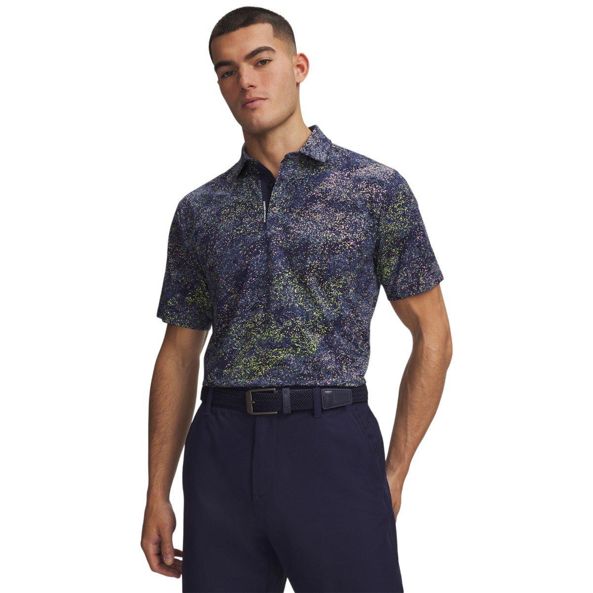 Under Armour 'S ArmourDry Moss Print Golf Polo Shirt