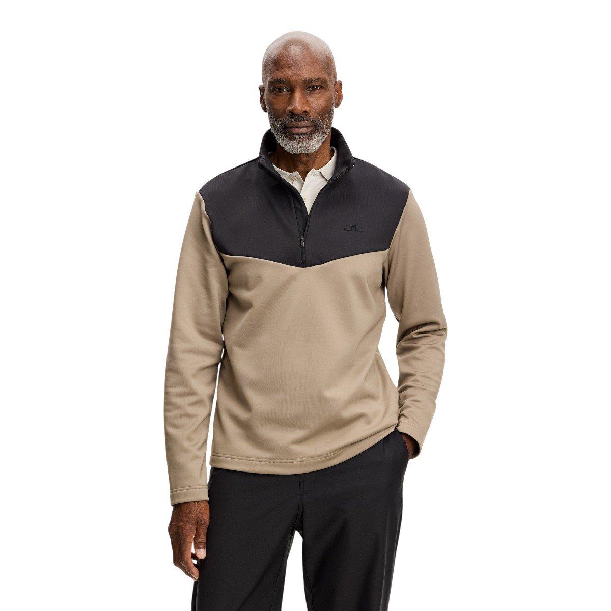 J.Lindeberg Men's Maclean Quarter Zip Golf Mid Layer