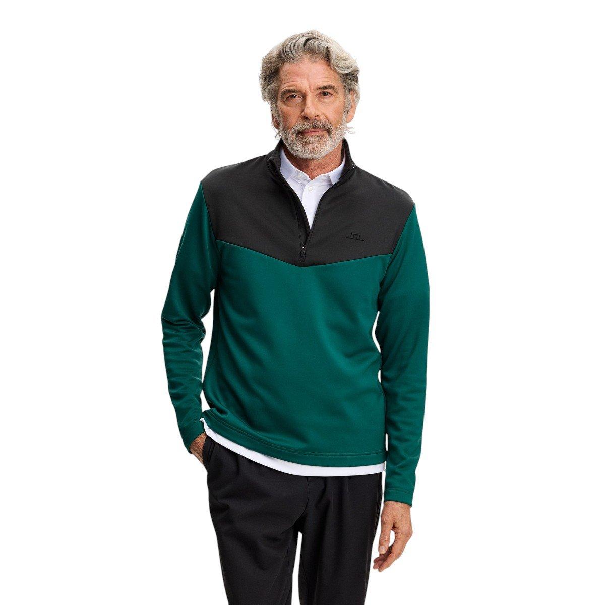 J.Lindeberg Men's Maclean Quarter Zip Golf Mid Layer
