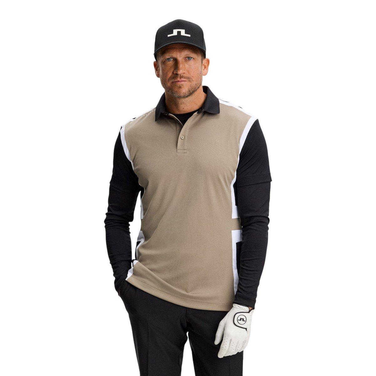 J.Lindeberg Men's Finn Cut & Sew Golf Polo Shirt