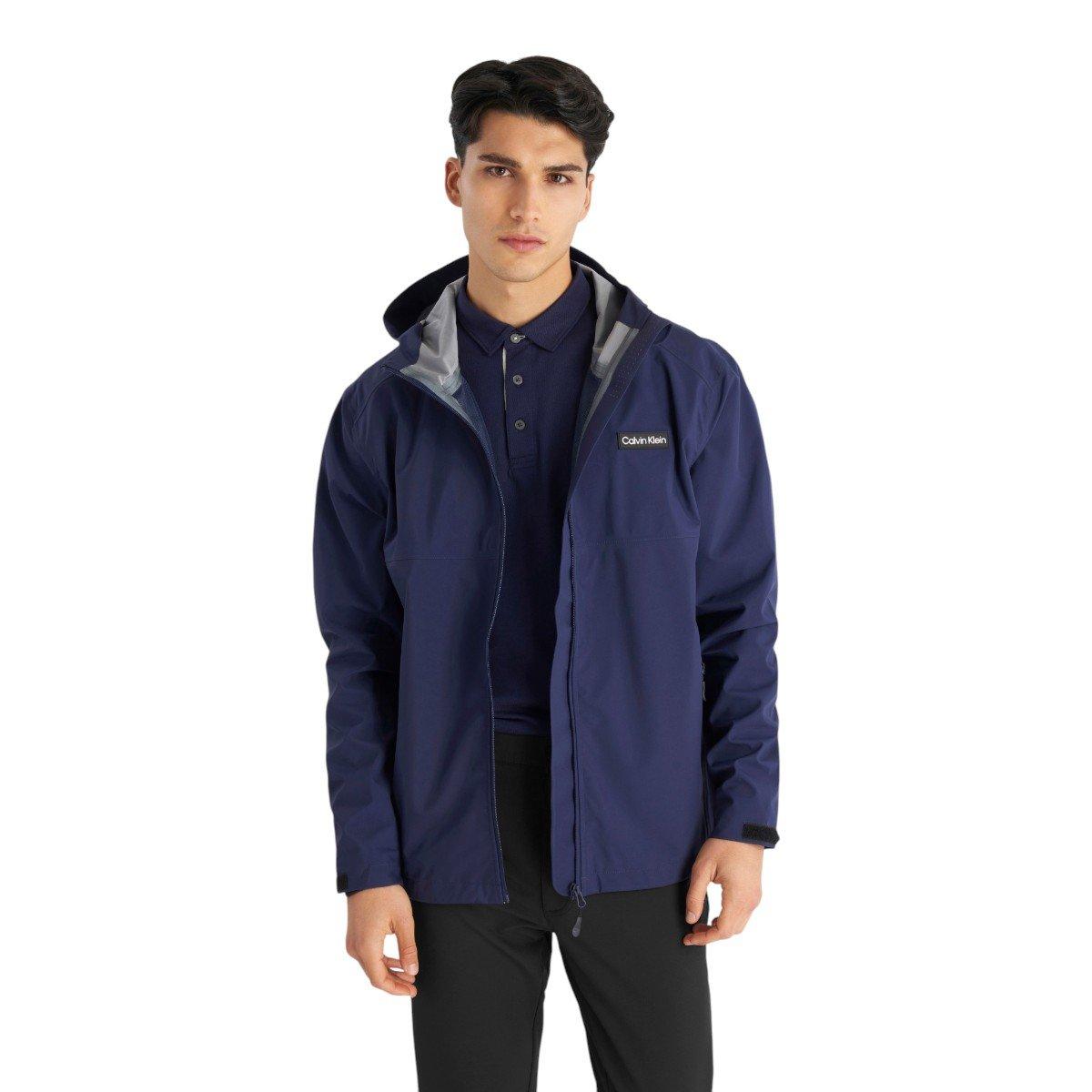 Calvin Klein Men's Feather Dry 15K Hooded Waterproof Jacket
