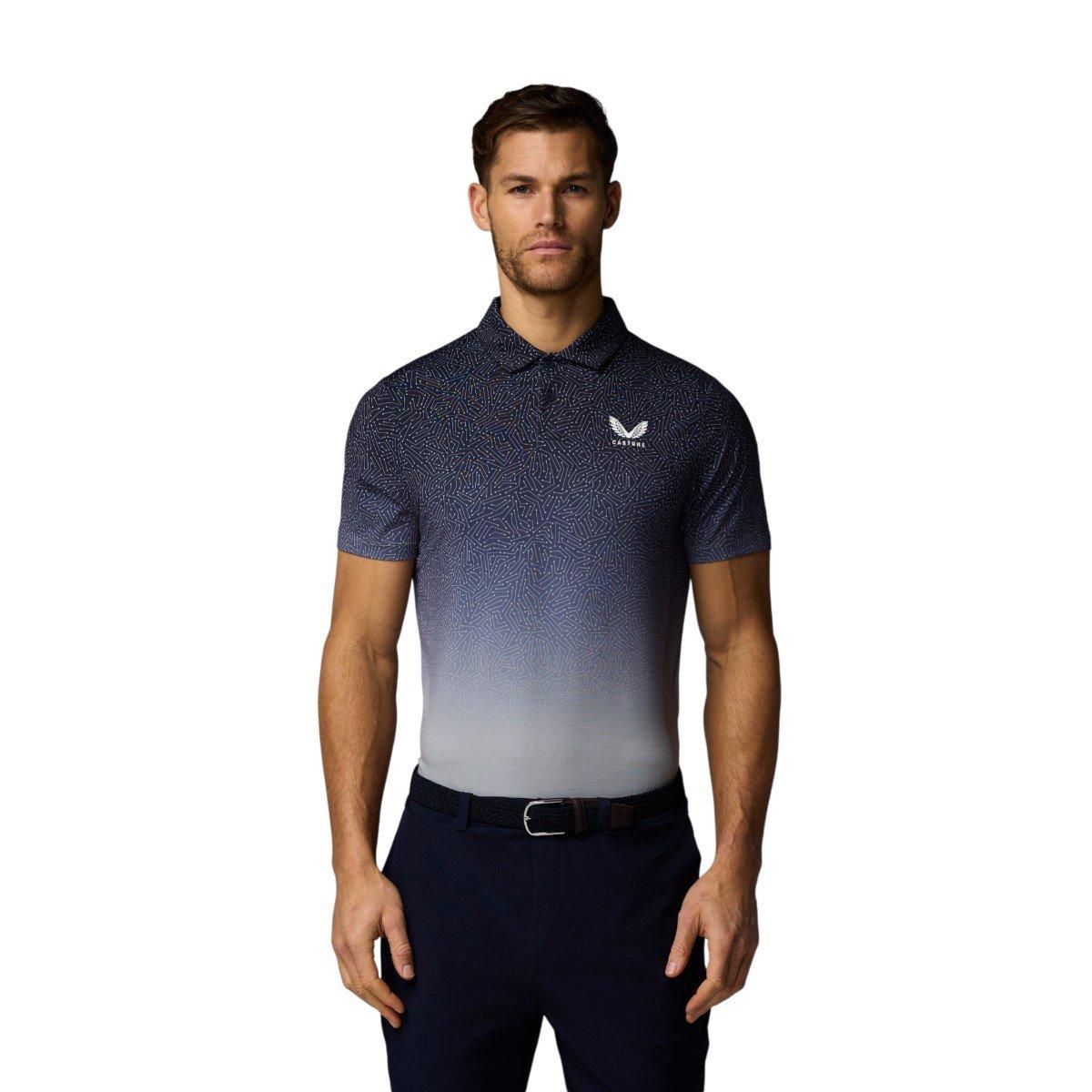 Castore Men's Map Printed Golf Polo Shirt