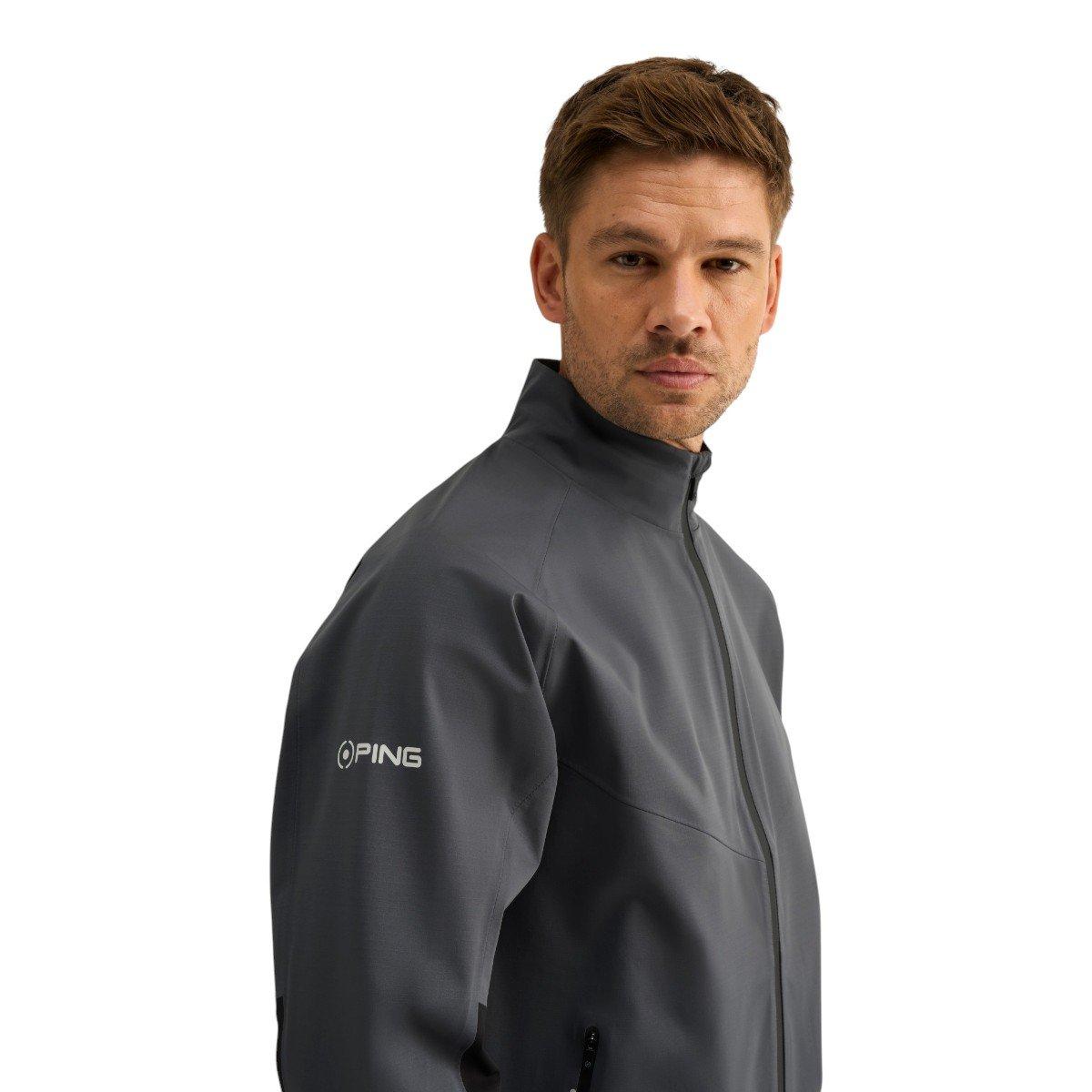PING Men's Aquadrive Pro Waterproof Full Zip Golf Jacket