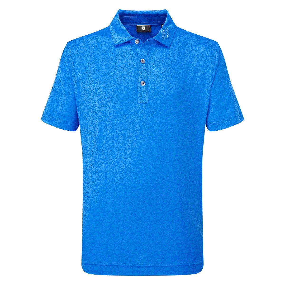 FootJoy Junior Painted Floral Lisle Golf Polo Shirt