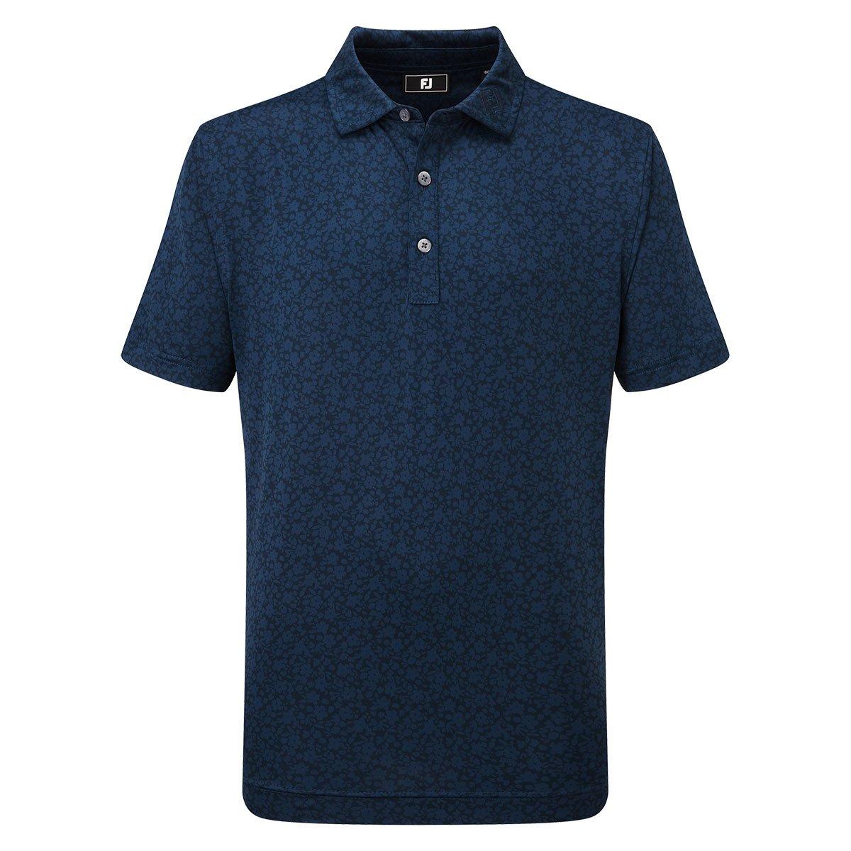 FootJoy Junior Painted Floral Lisle Golf Polo Shirt