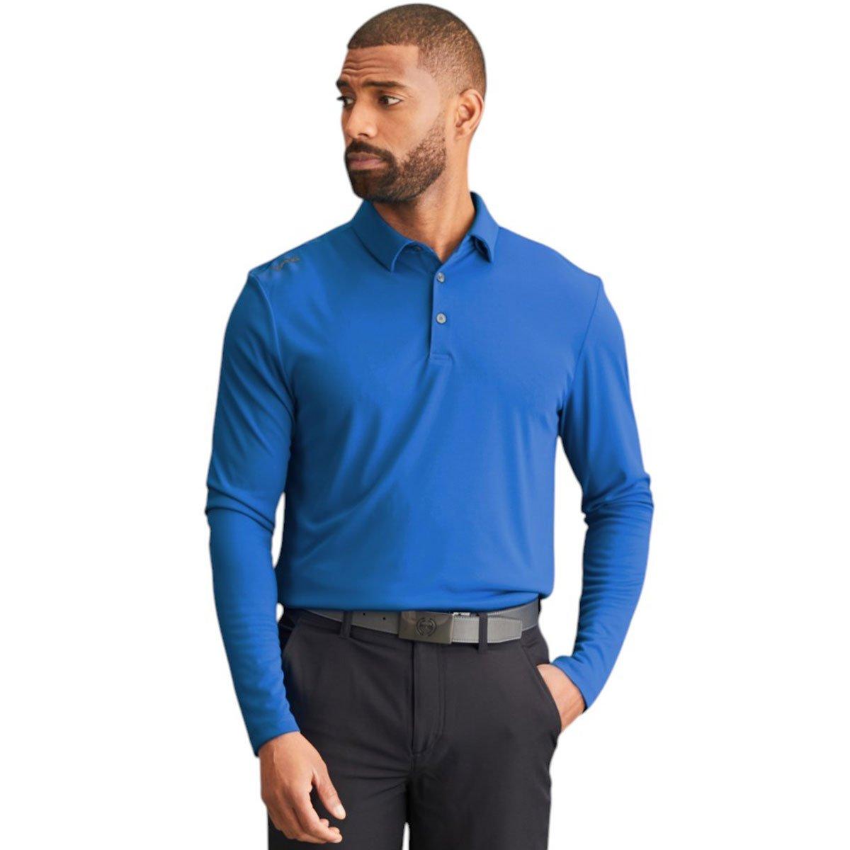 PING Men's Lockwood Long Sleeve Golf Polo Shirt