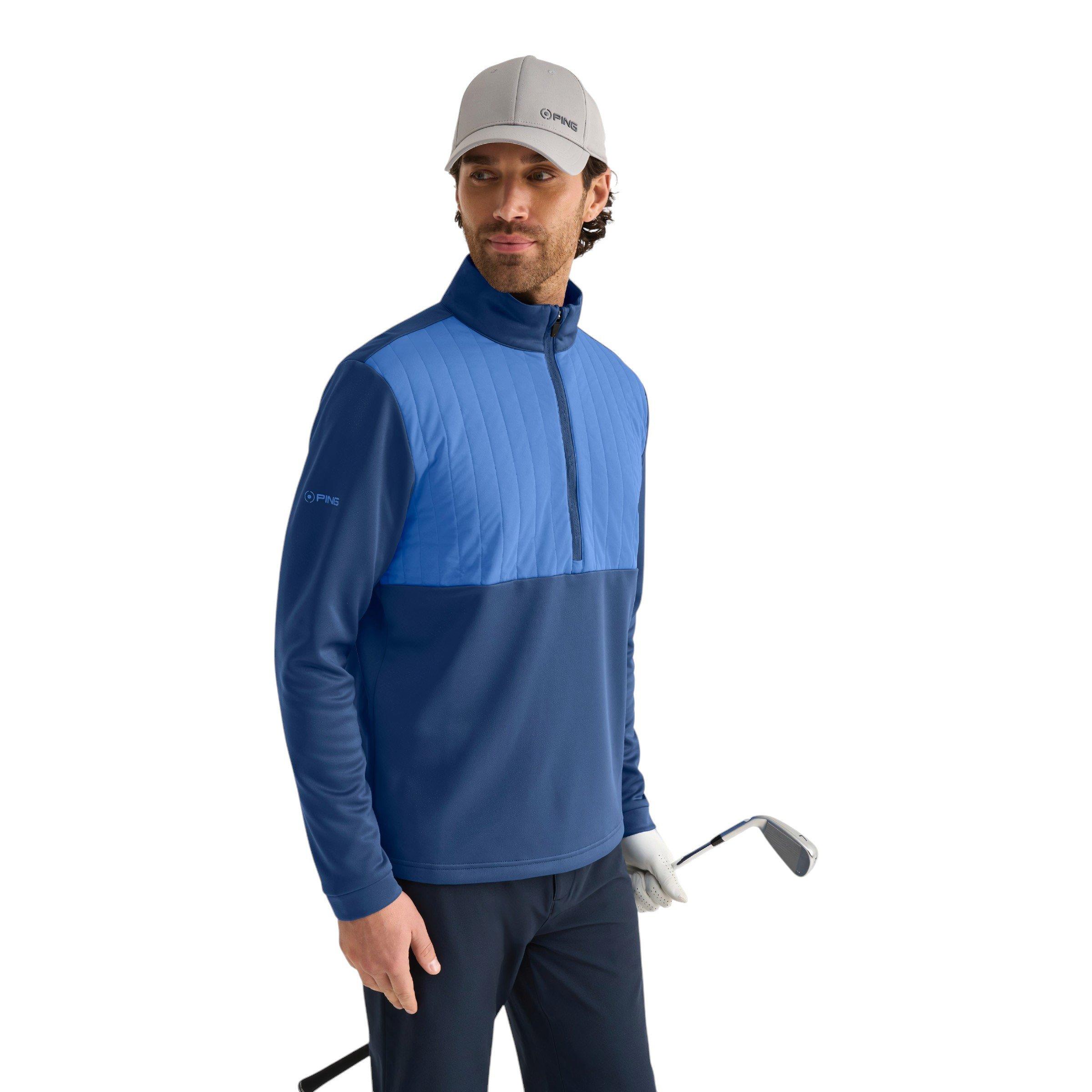 PING Men's Ezra Fleece Half Zip Golf Mid Layer