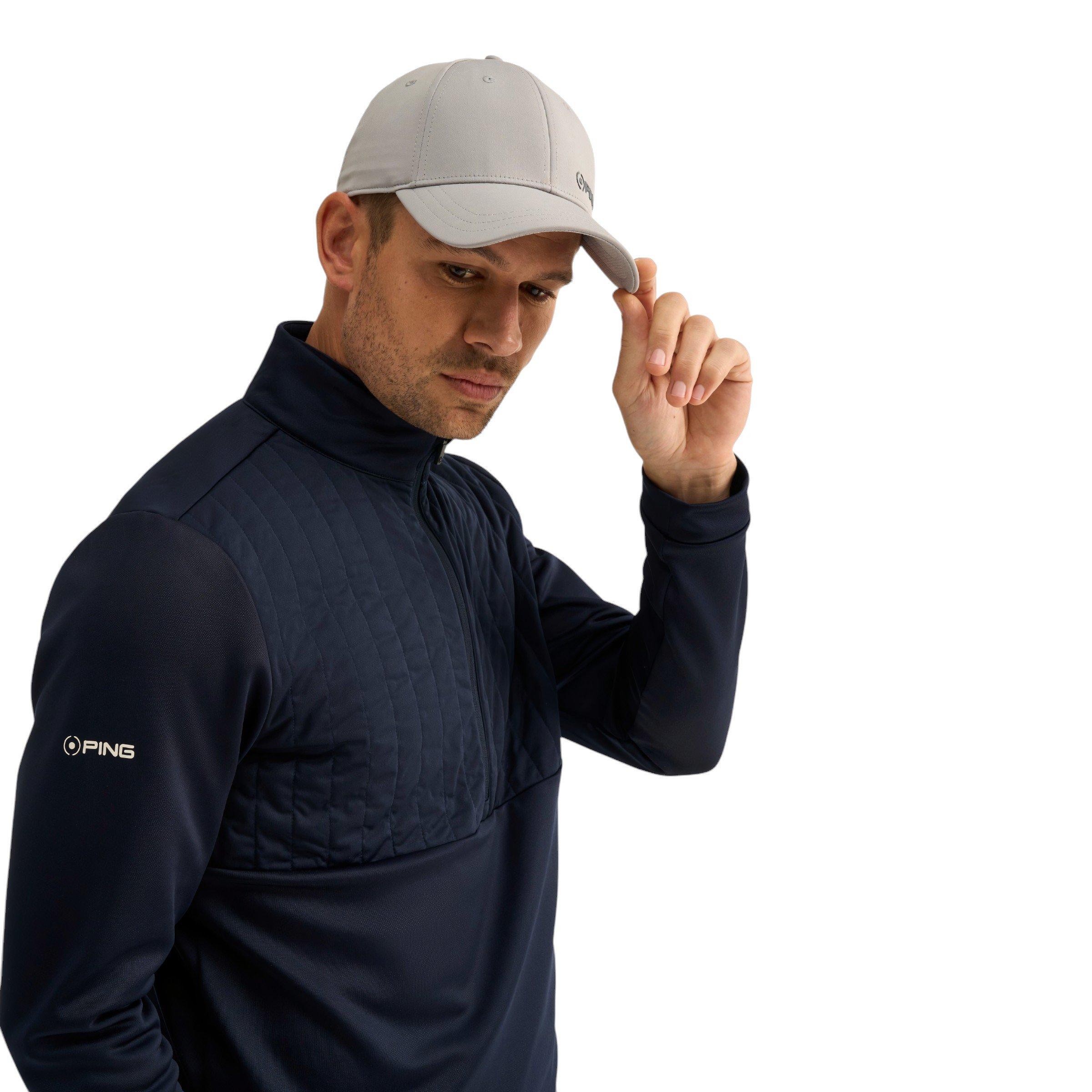 PING Men's Ezra Fleece Half Zip Golf Mid Layer