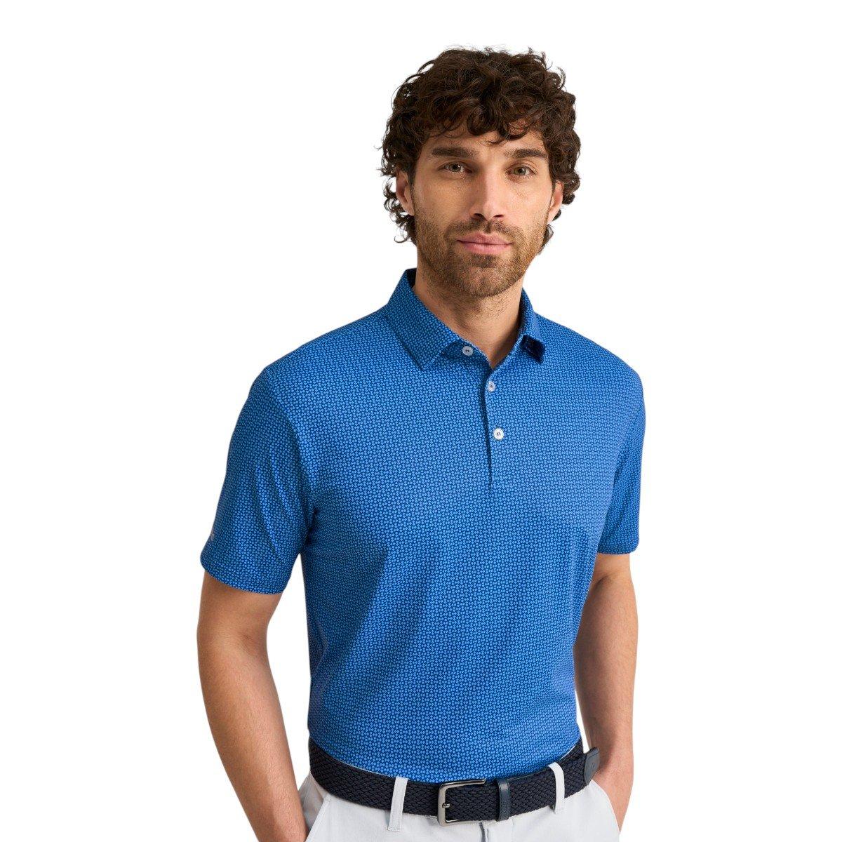 PING Men's Gilmore Diamond Print Golf Polo Shirt