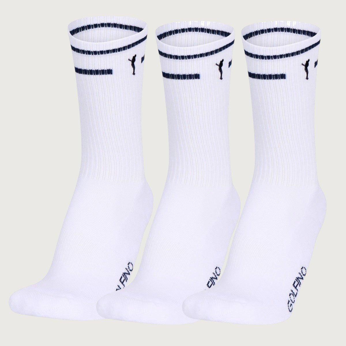 GOLFINO Ladies Crew Golf Socks - 3 Pack