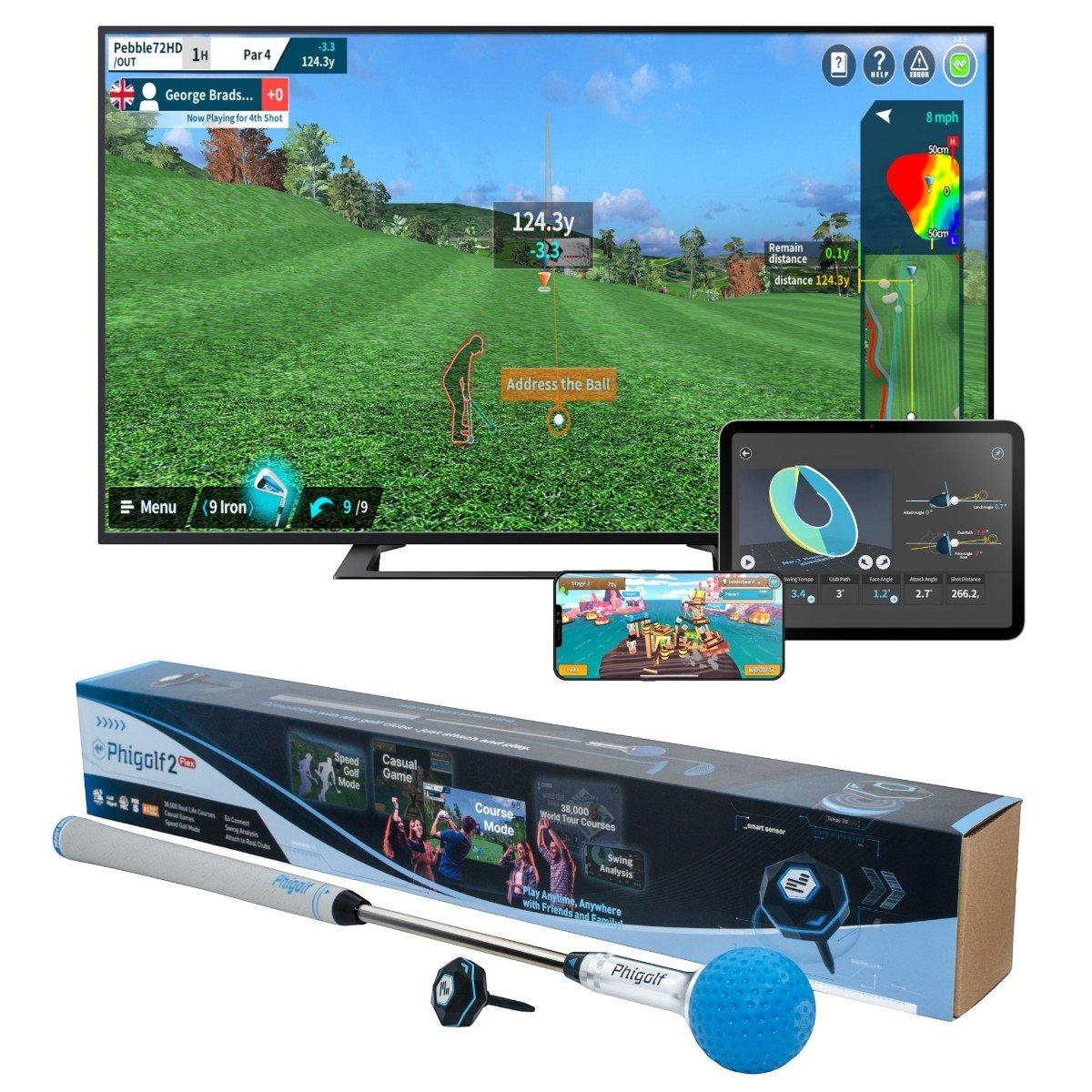 Phigolf 2 Flex Mobile & Home Smart Golf Simulator