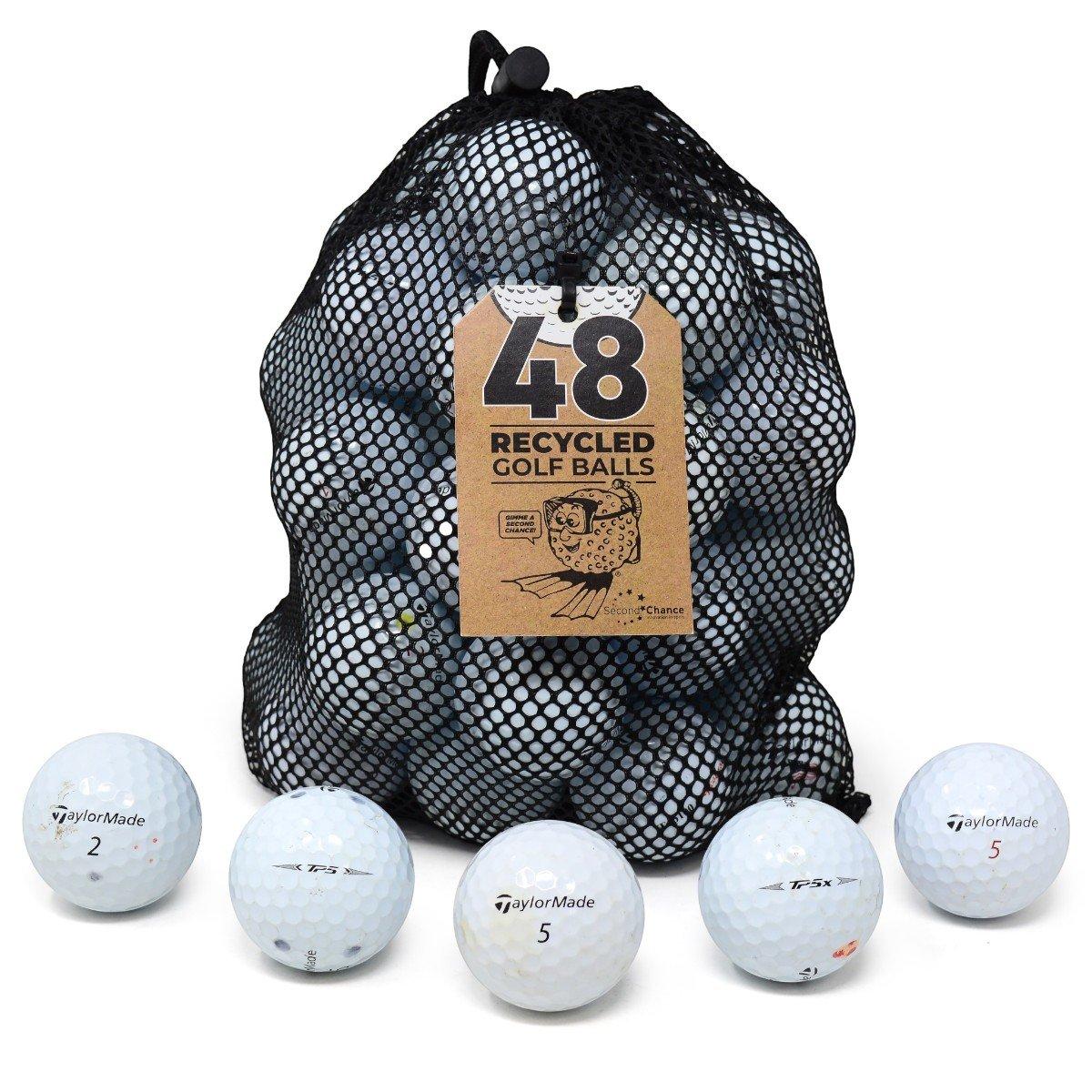TaylorMade Mixed Lake Balls Grade B 48 Mesh Pack