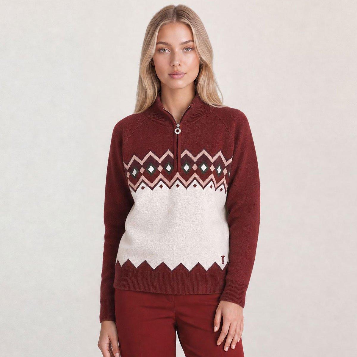 GOLFINO Ladies Alessandra Half Zip Golf Mid Layer 