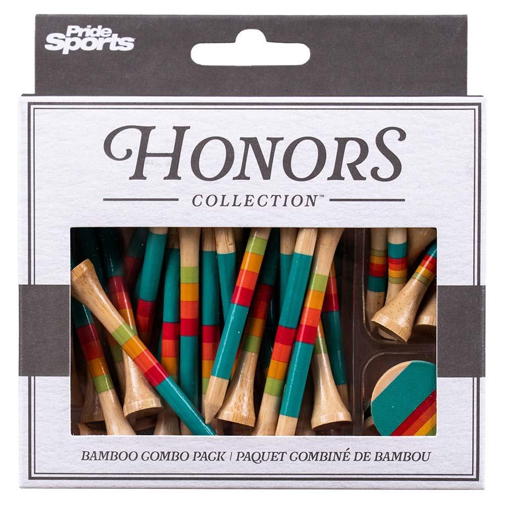 Pride Sports Honors Collection Bamboo Tees & Golf Ball Marker Combo Pack