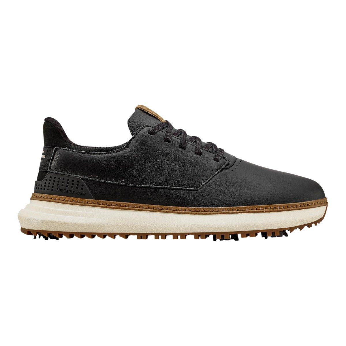 TRUE Men's Lux² Maven Waterproof Spiked Golf Shoes