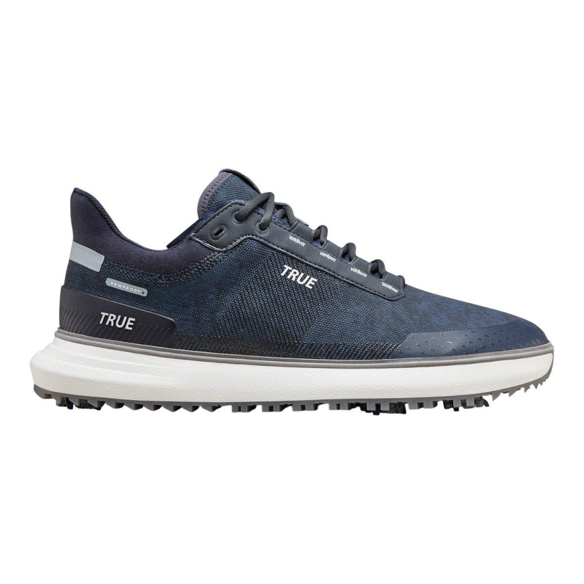 TRUE Men's Lux² Player Spiked Waterproof Golf Shoes