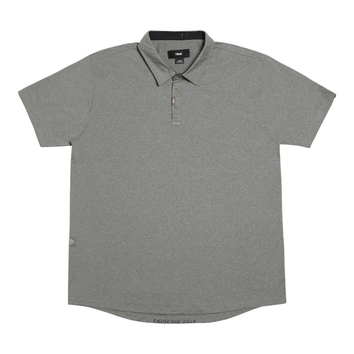 TRUE Men's All Day Heather Golf Polo Shirt
