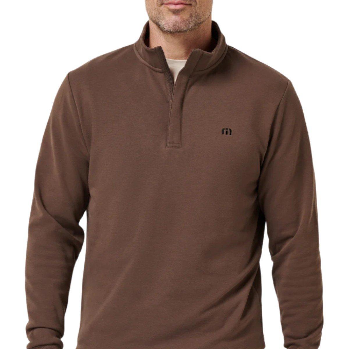 TravisMathew Men's Cloud Quarter Zip 2.0 Golf Mid Layer 