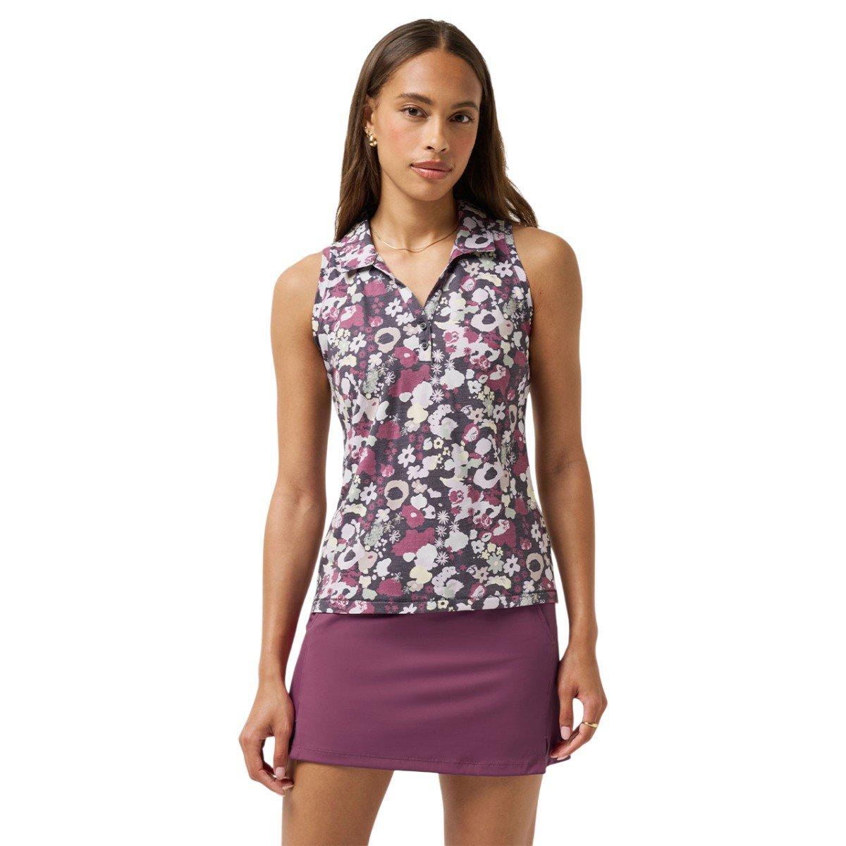 TravisMathew TravisMathew Ladies TravisMathew Feather Printed Polo Shirt