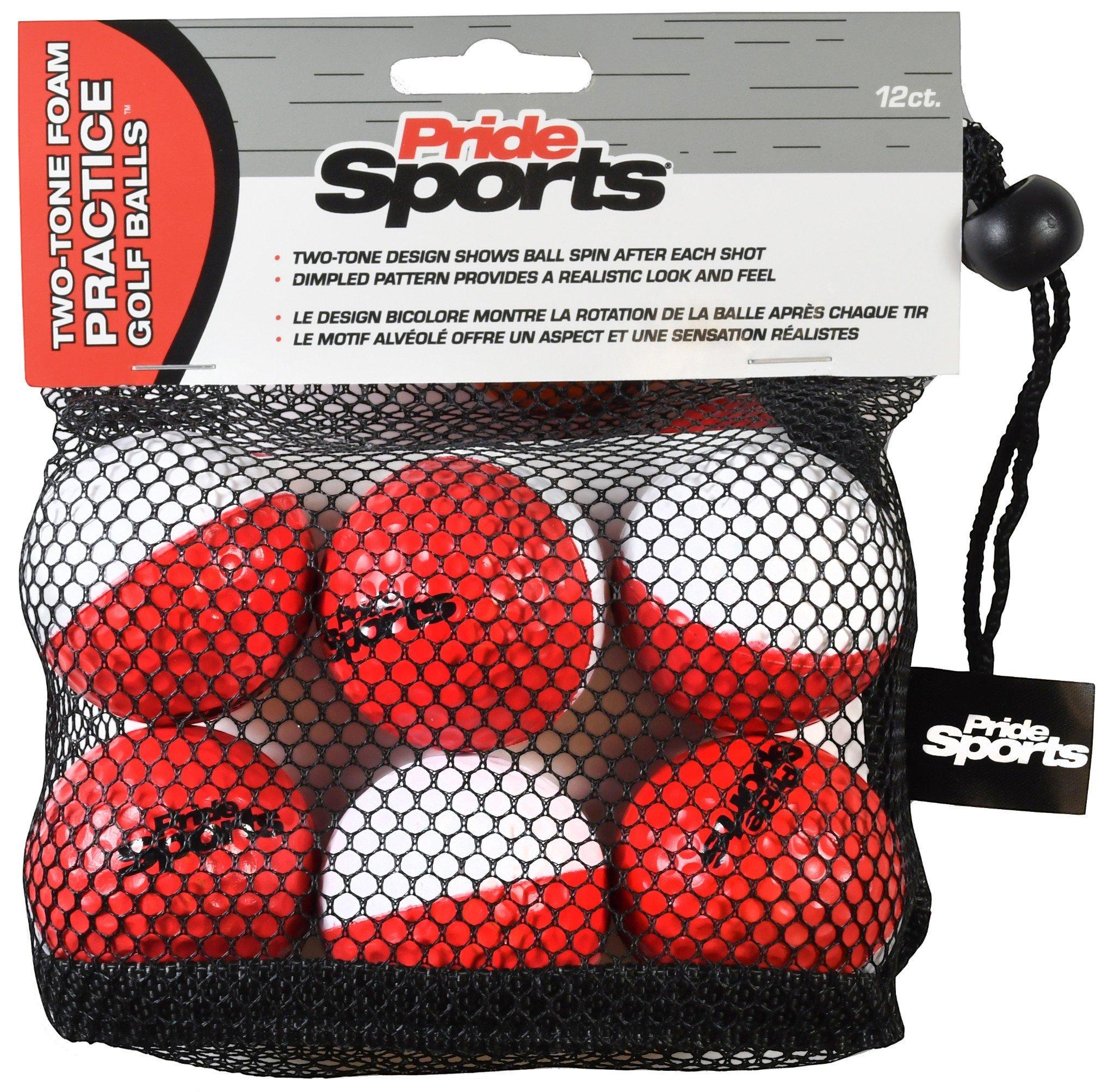 Pride Sports Two-Tone Foam Practice Golf Balls