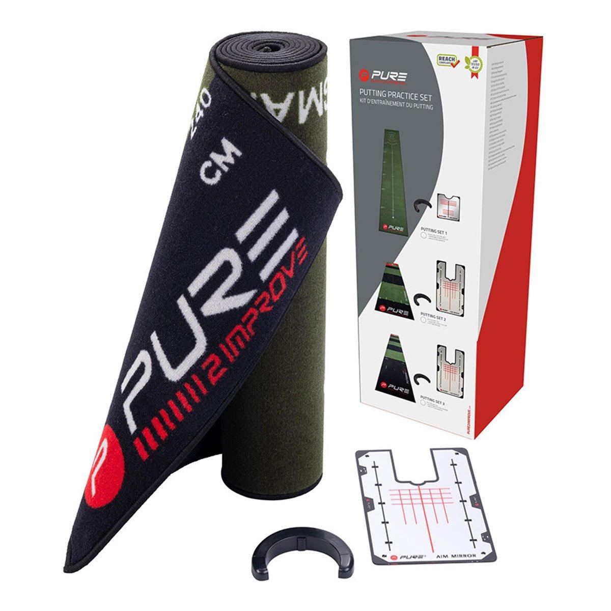 Pure2Improve Putting Mat - Putting Cup & Putting Mirror