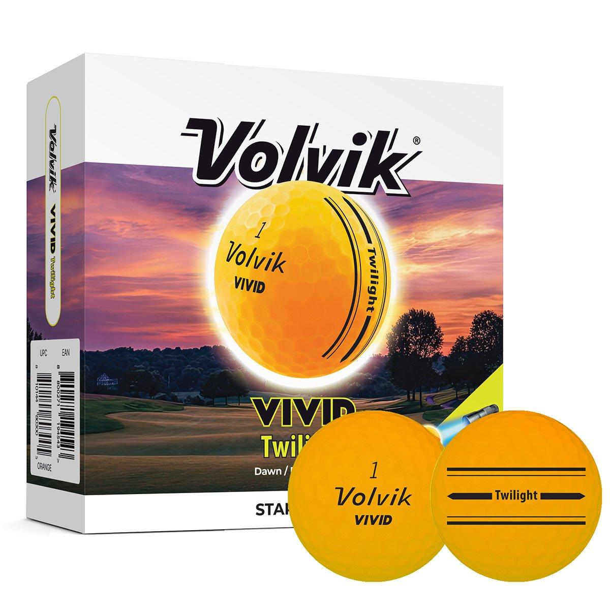 Volvik Vivid Soft Twilight Golf Balls & Torch