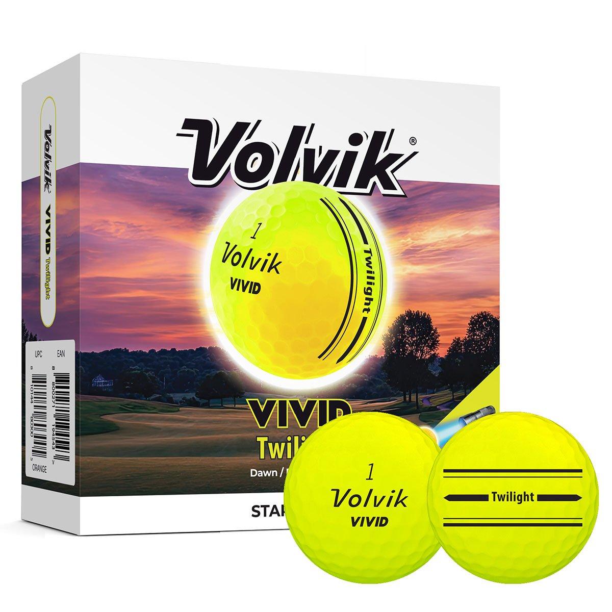 Volvik Vivid Soft Twilight Golf Balls & Torch