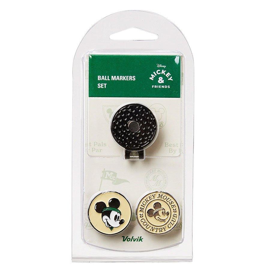 Volvik Disney Mickey Mouse Hat Clip & 2 Ball Marker Gift Set