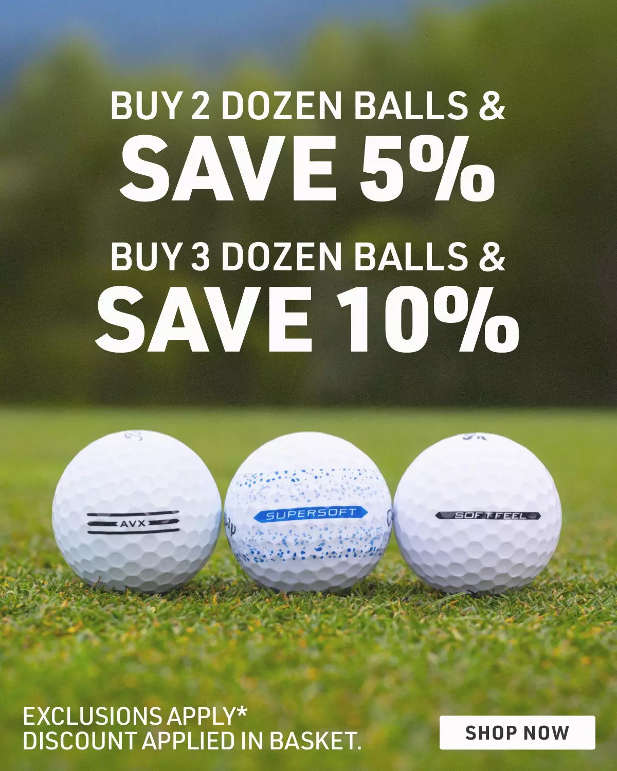 GOLF BALLS PROMO