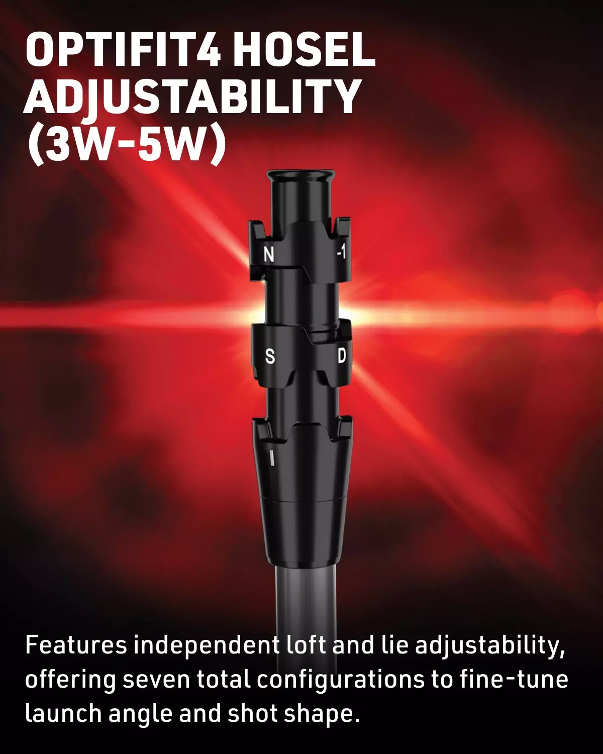 OptiFit4 Hosel Adjustability (3W-5W)
