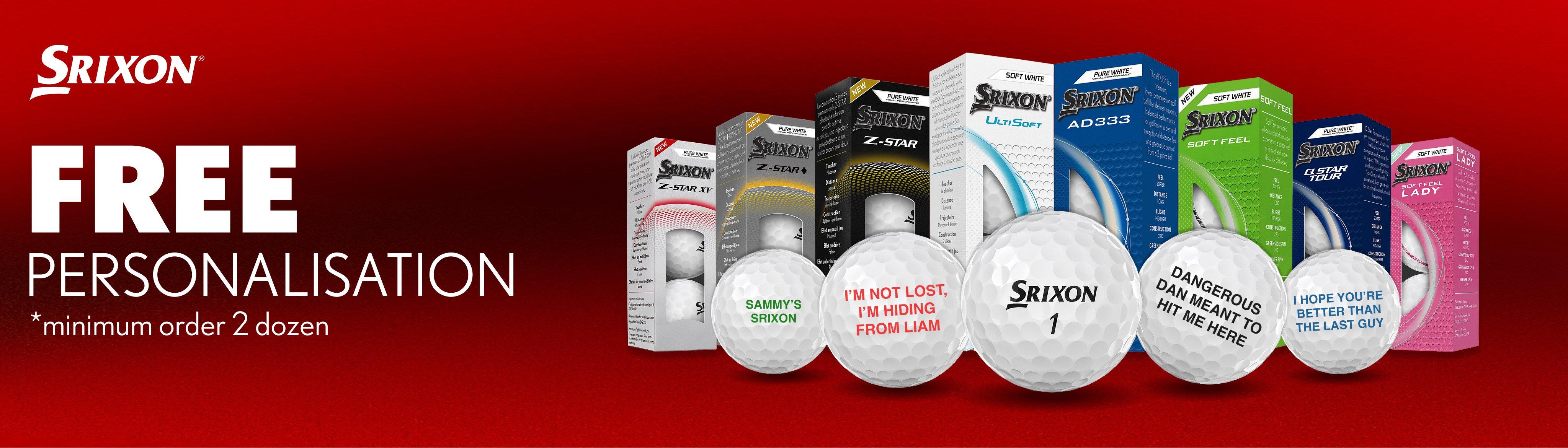 Image of mutlipack golf balls by the brand Srixon