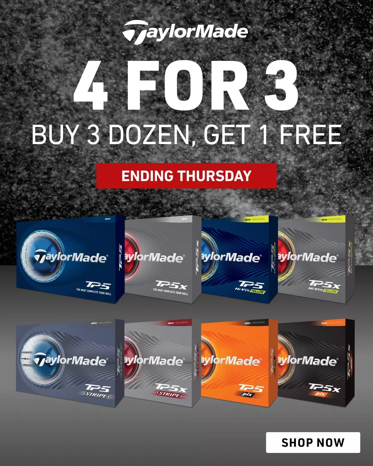 Taylormade 4 For 3 TP5 Balls