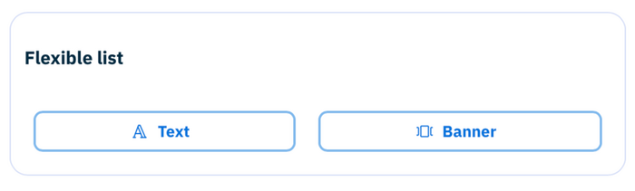 Array with a content palette