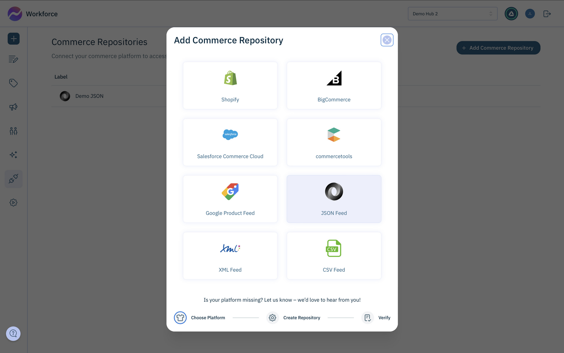 Importing a JSON feed
