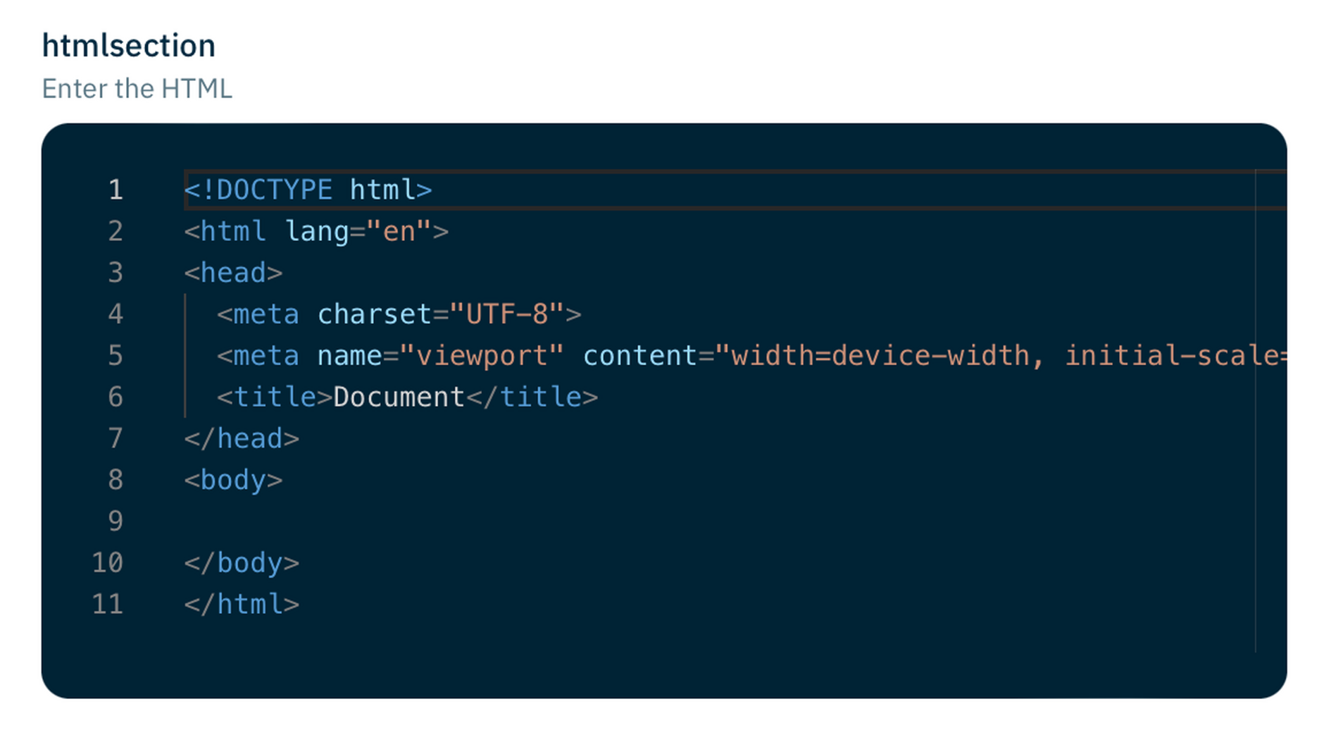 Code editor