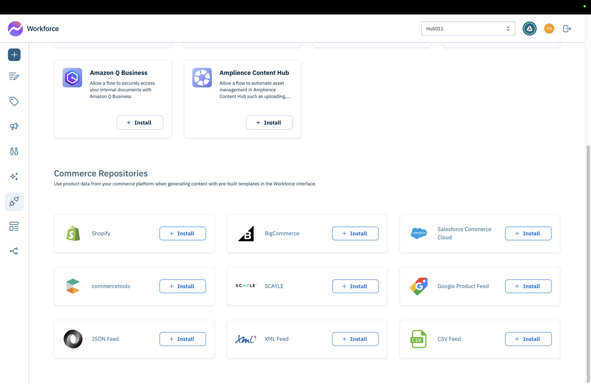 Add your commerce integration