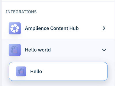 Extensions appear in their own folder in the Actions library under Integrations