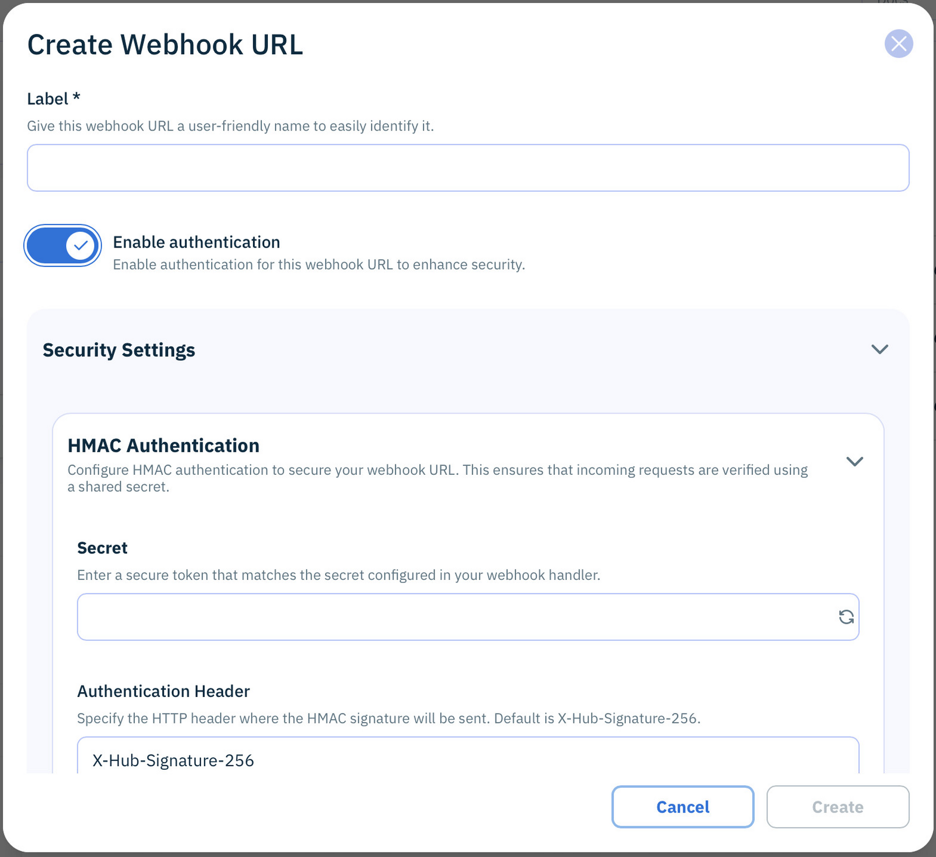 Adding a webhook trigger