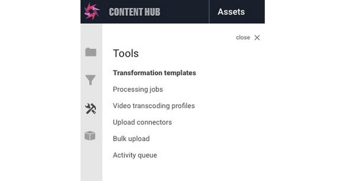 Content Hub tools | Amplience Documentation