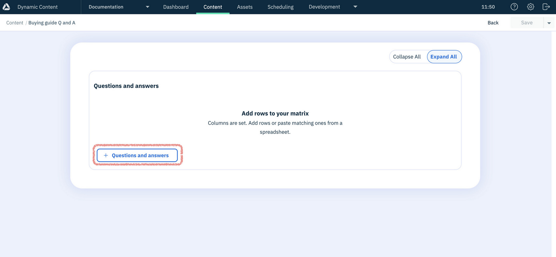 Start creating questions and answers