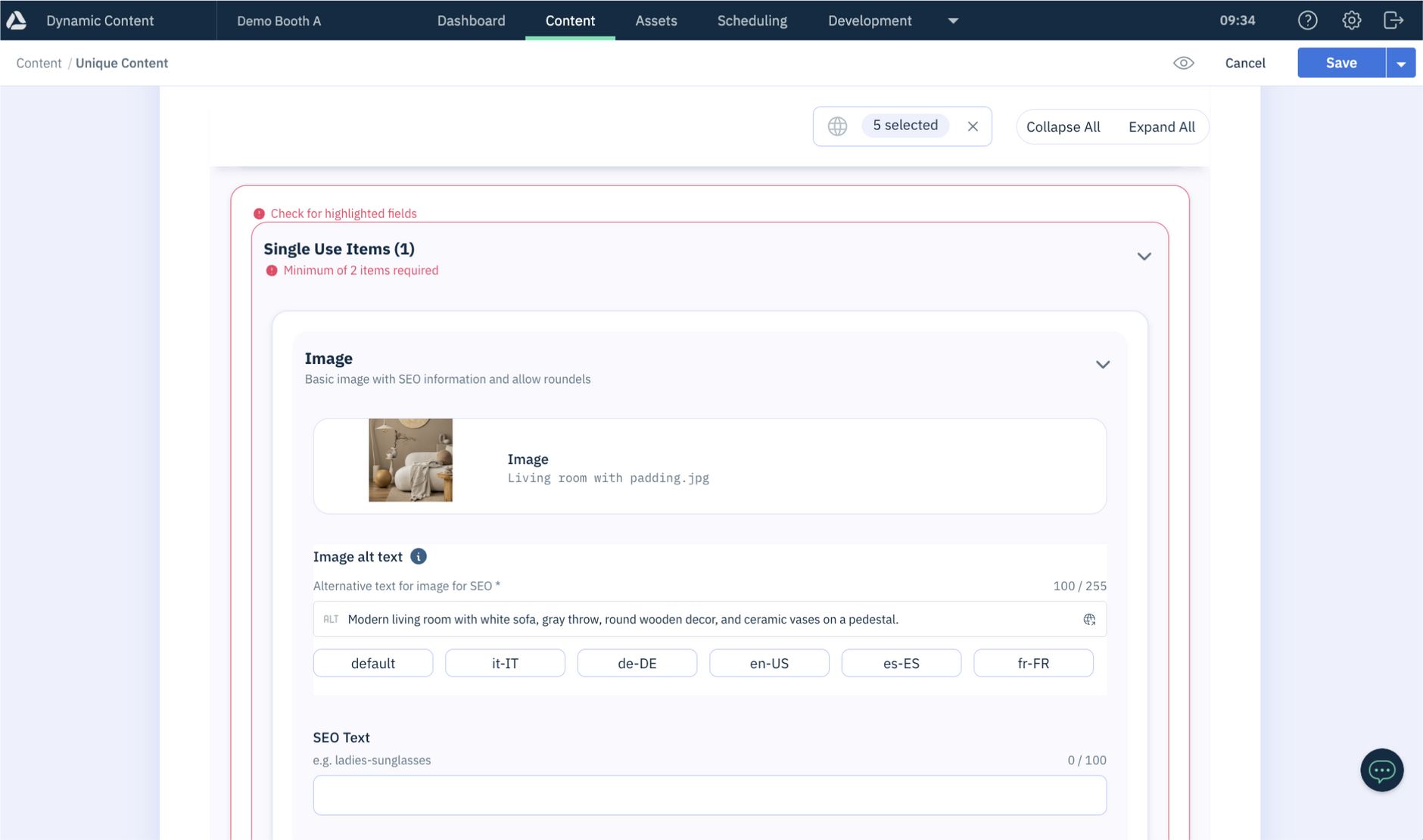 Story image added to split block